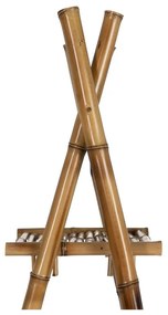 Bambusový regál v prírodnej farbe 78x165x40 cm Manali – Ixia