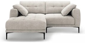 Béžová rohová pohovka (ľavý roh/s leňoškou) Bemy – Micadoni