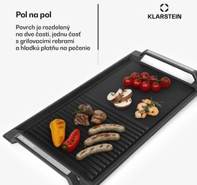 Klarstein Delicatessa Grill Pan, grilovacia platňa, príslušenstvo k indukčnej varnej doske, čierna