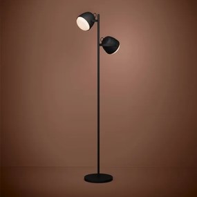 Eglo 390048 - Stojacia lampa UPANEMA 2xE27/28W/230V čierna
