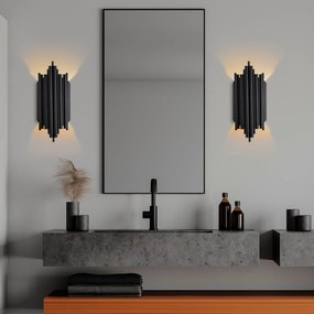Nástěnná lampa Reis černá