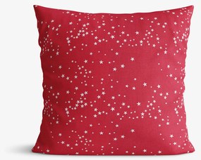 Goldea dekoračná obliečka na vankúš valencia - hviezdičky na červenej 40 x 40 cm