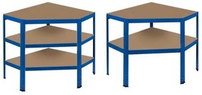 Rohový skladový regál 180/90/40cm Malatec