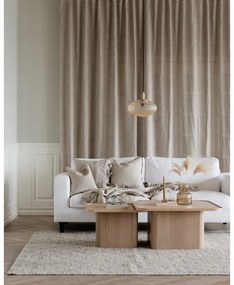 Prírodný odkladací stolík z dubového dreva Rowico Sullivan, 60 x 60 cm