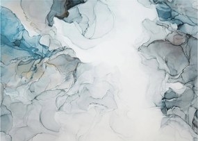 Sklenený obraz - Modrý mramor (70x50 cm)