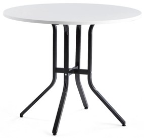 Stôl VARIOUS, Ø1100x900 mm, čierna, biela