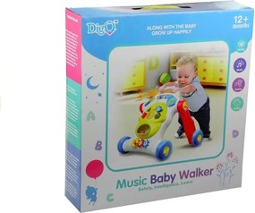 LEAN Toys Farebný vzdelávací kočík pre deti Hra svieti