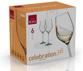 Rona Poháre na víno CELEBRATION 360 ml, 6 ks