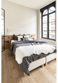 Biela umelá kožušina Tiseco Home Studio Lambskin, 60 x 180 cm