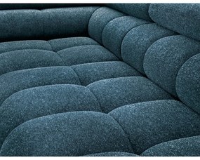 Modrá rozkladacia/s úložným priestorom rohová pohovka z textílie buklé (pravý roh/do L) Ferucce – ELTAP