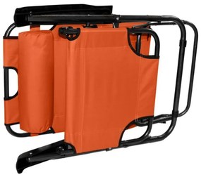 Garthen 29464 Skladacie záhradné lehátko - oranžová