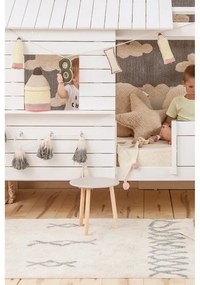 Modrý krémový prateľný ručne tkaný bavlnený koberec 120x160 cm Atlas Natural – Lorena Canals