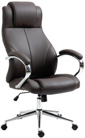 Design-Shop Kancelárska stolička Salford - koža - Hnedá