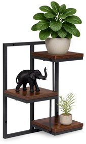 ModernHome Nástenná polica na kvety - 3 úrovne ModernHome