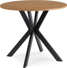 Stôl ERION 90 cm Dub Zlatý / Čierny