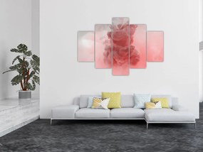 Obraz červeného dymu (150x105 cm)