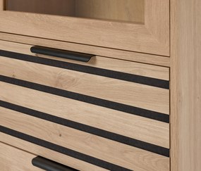 Vitrína »BAAKEN« so sklenenými dvierkami a 2 zásuvkami