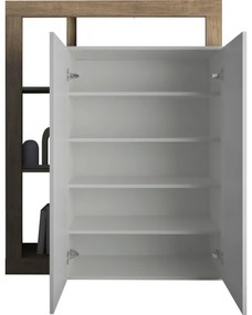 Skriňa LENOR biela/svetlý dub