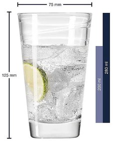 Leonardo pohár Vario 280 ml 6 ks