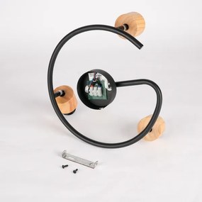 Brilagi - Bodové svietidlo BASKLITE 3xE27/15W/230V kaučukovník/čierna