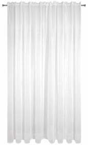 Biela voálová záclona na páske LUCIA 400x270 cm