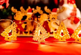 LED girlanda CD009 drevené stromčeky