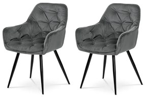 Súprava jedálenských stoličiek DCH-421 GREY4, 2 ks