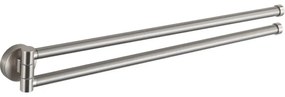Mexen Remo, 2-ramenný otočný vešiak na uteráky, brúsená oceľ, 70507255-97