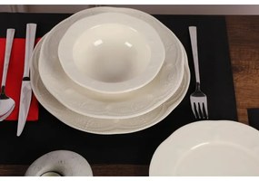 24-dielna jedálenská súprava biela/porcelán