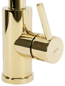 REA-B0669 - Drezová batéria s vysúvacou sprškou FRESH 39,5 cm zlatá