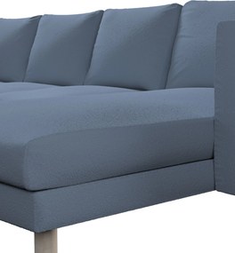 Norsborg poťah na sedačku s ležadlom - 4 os. farba produktu modrá látka zapletaná