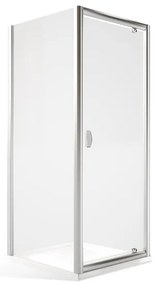 Roltechnik Sprchovací kút MDO1 + MB - otváracie dvere a pevná stena 100 cm 80 cm