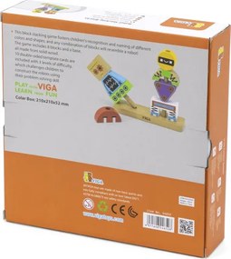 Skladacie kocky Viga 44652 roboti