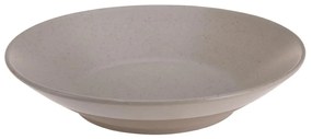 Kameninový hlboký tanier Clay, (fi) 21 cm, béžový