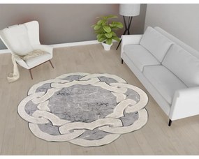 Sivý okrúhly koberec ø 160 cm - Vitaus