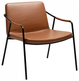 BOTO ČALÚNENÉ LOUNGE KRESLO vintage brown/black