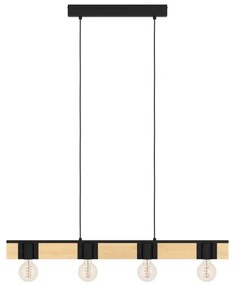 Eglo 43902 - Luster na lanku BAILRIGG 4xE27/40W/230V