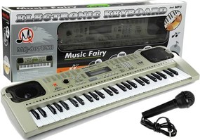 LEAN Toys Klávesnica MQ807 Pianinko organ + USB mikrofón