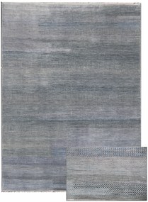 Ručne viazaný kusový koberec Diamond DC-MCN Silver / light blue, 160x230, šedá, chodba / predsieň, Diamond Carpets India