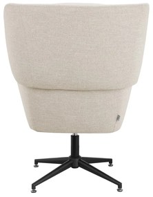 Biele zamatové kreslo ušiak Vanessa – Støraa