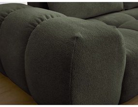 Zelená ženilková rozkladacia/s úložným priestorom rohová pohovka (pravý roh/do L) Everest – Bobochic Paris