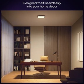Philips - stmievateľné stropné svietidlo Hue AURELLE LED/19W/230V 30x30 cm čierne