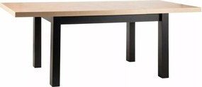 Jedálenský rozkladací stôl Presto 140/218 cm dub Artisan/čierny