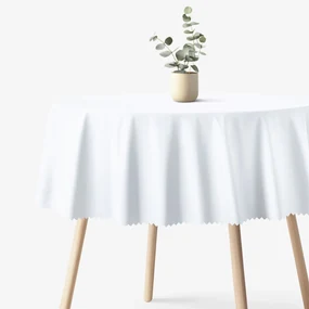 Goldea okrúhly teflónový obrus - biely Ø 150 cm