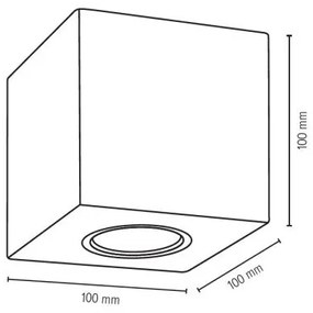 Spot-Light 2076136 - Stropné svietidlo CONCRETEDREAM 1xGU10/6W/230V betón