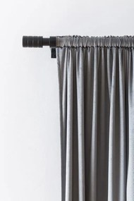 Zatemňovacie závesy VELVET svetlosivé 140x250 cm (2 ks), riasiaca páska