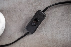 Stolná lampa Burlesque zlatá mramorová biela