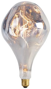 E27 stmievateľná LED lampa A165 strieborná 6W 160 lm 1800K
