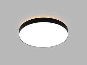 LED2 Prisadené stropné LED osvetlenie RINGO, 54+6W, teplá biela, okrúhle, čierne