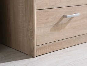 Úzká komoda Mega 139, dub sonoma